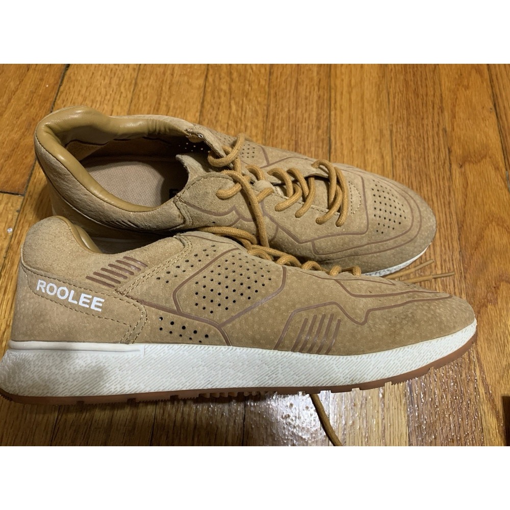 Roolee Women's Size 8 Tan Lace Up Sneaker Shoes